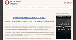 Desktop Screenshot of boardroominsider.com