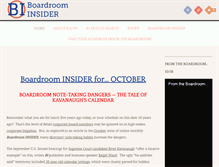 Tablet Screenshot of boardroominsider.com